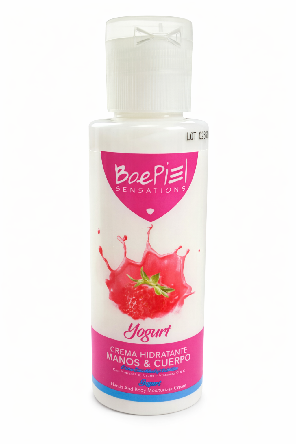 Crème Hydratante Yogurt Fraise – BoéPiel Sensations 120ml