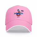 Casquette rose-oiseau coloré