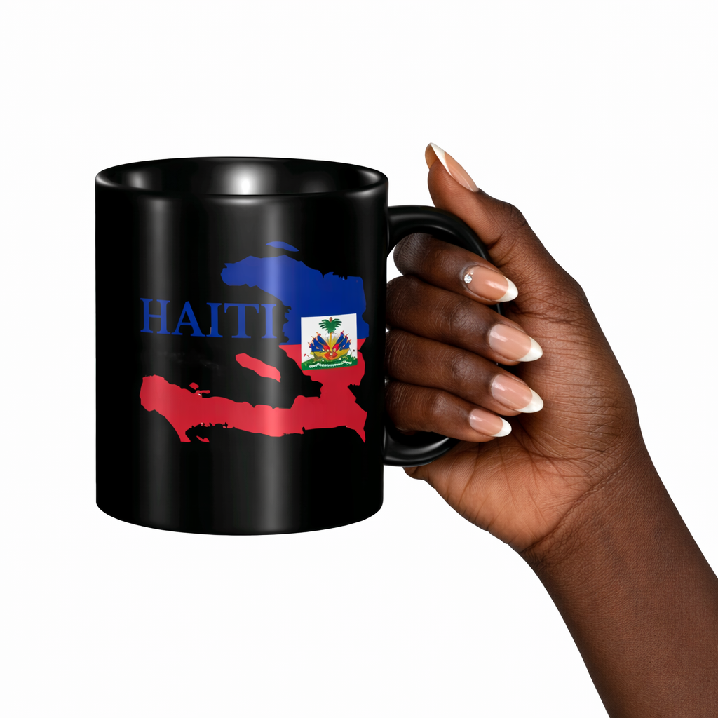 Mug Haïti – Carte & Drapeau