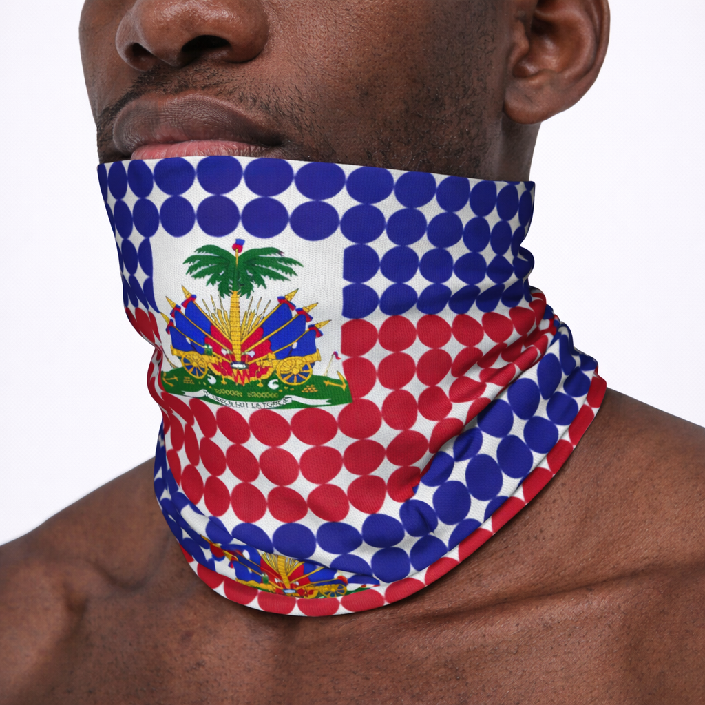 Foulard bleu rouge d'Haïti – Blason