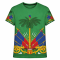 T-Shirt Vert d'Haïti à manche courte
