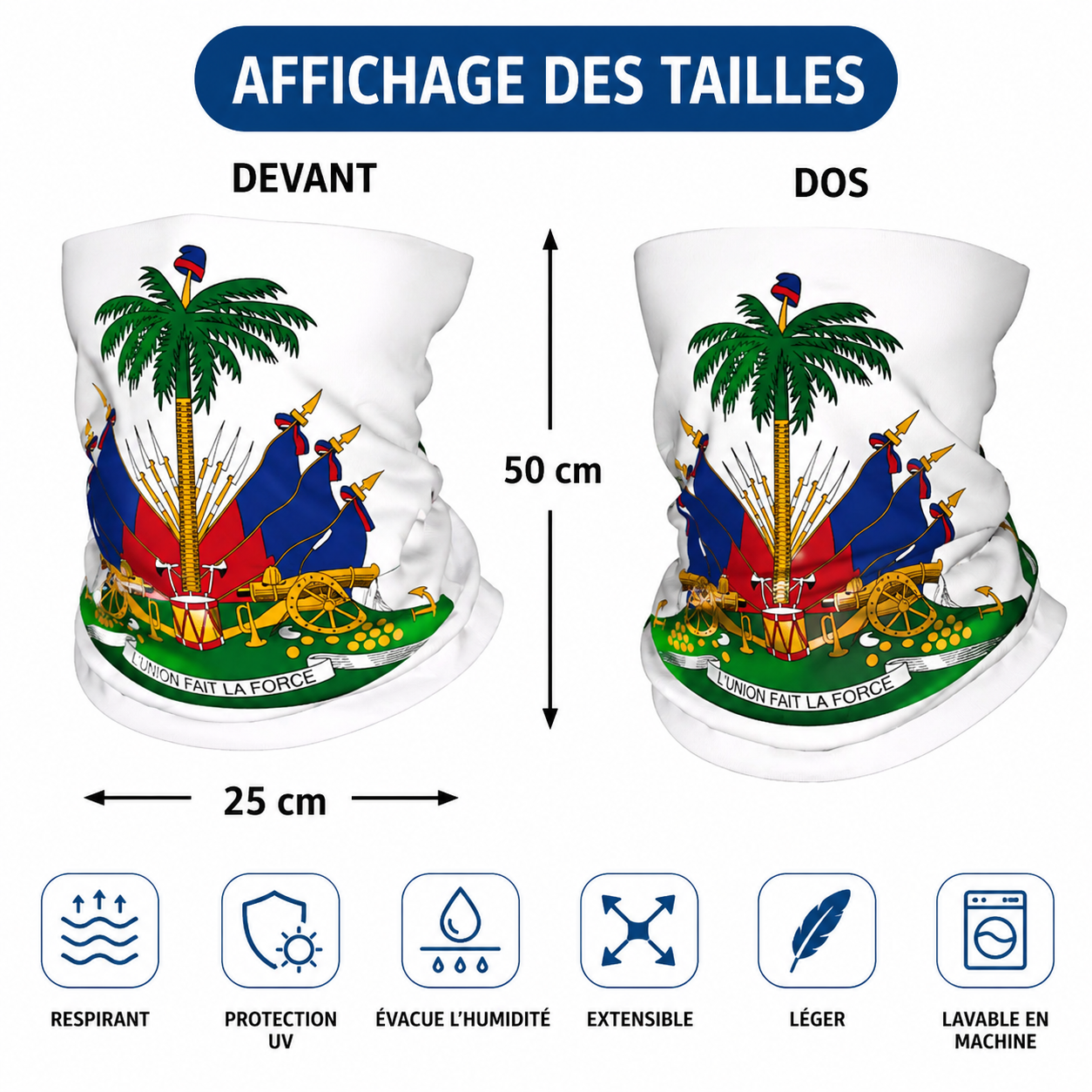 Foulard blanc d'Haïti – Blason