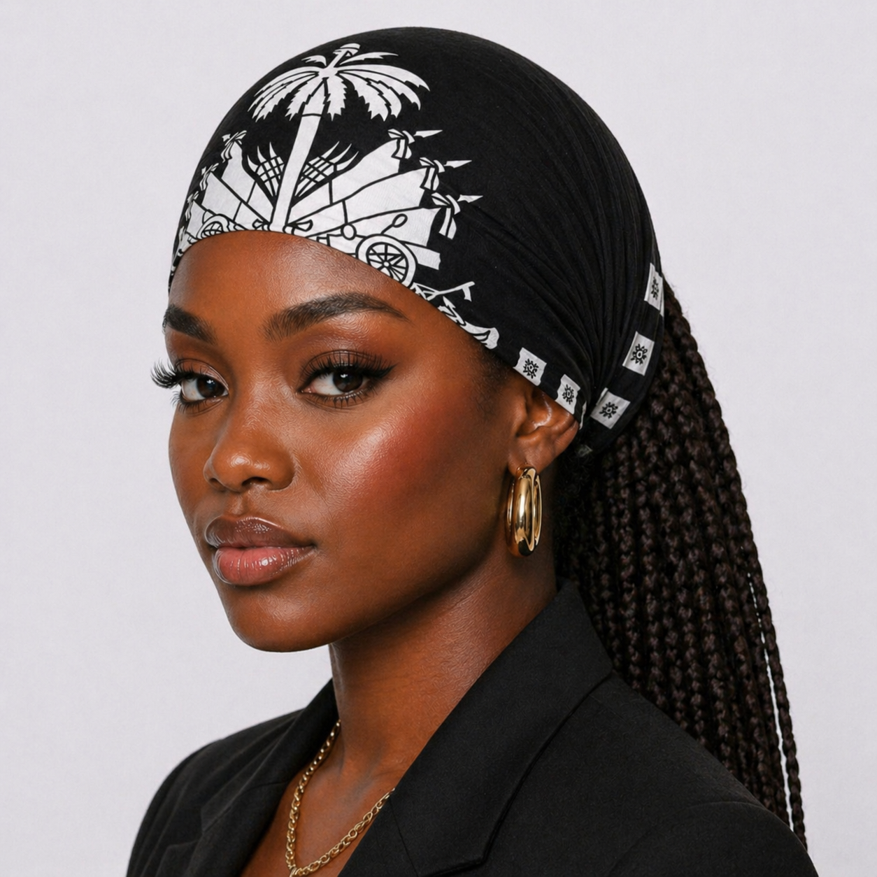 Foulard noir et blanc   d'Haïti – Blason