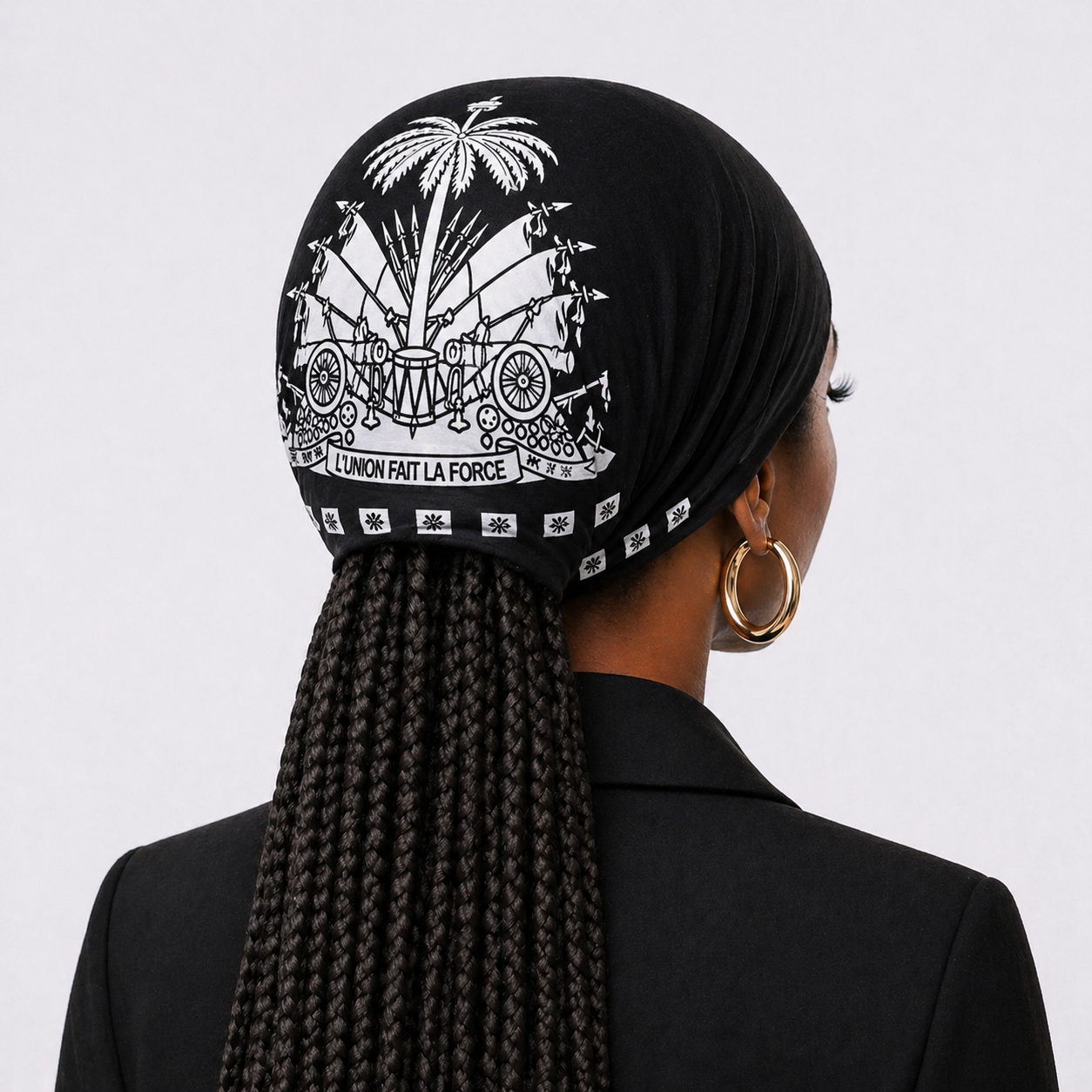 Foulard noir et blanc   d'Haïti – Blason
