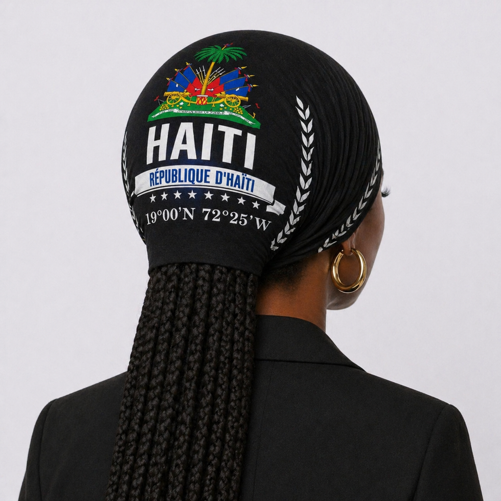 Foulard noir république d'Haïti – Blason