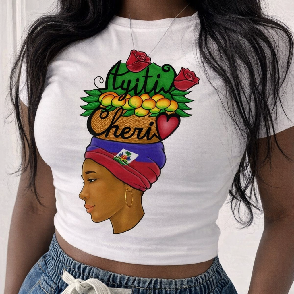 Crop Top- Femme Ayiti Chérie