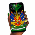Coque iPhone Noir – Emblème d’Haïti