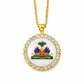 Collier Médaillon Haïti