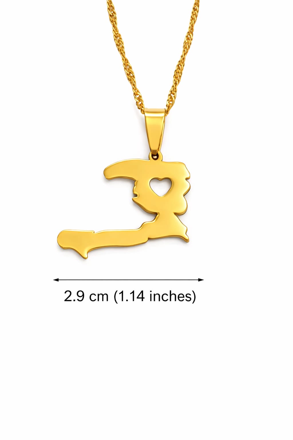 Collier Haïti avec cœur