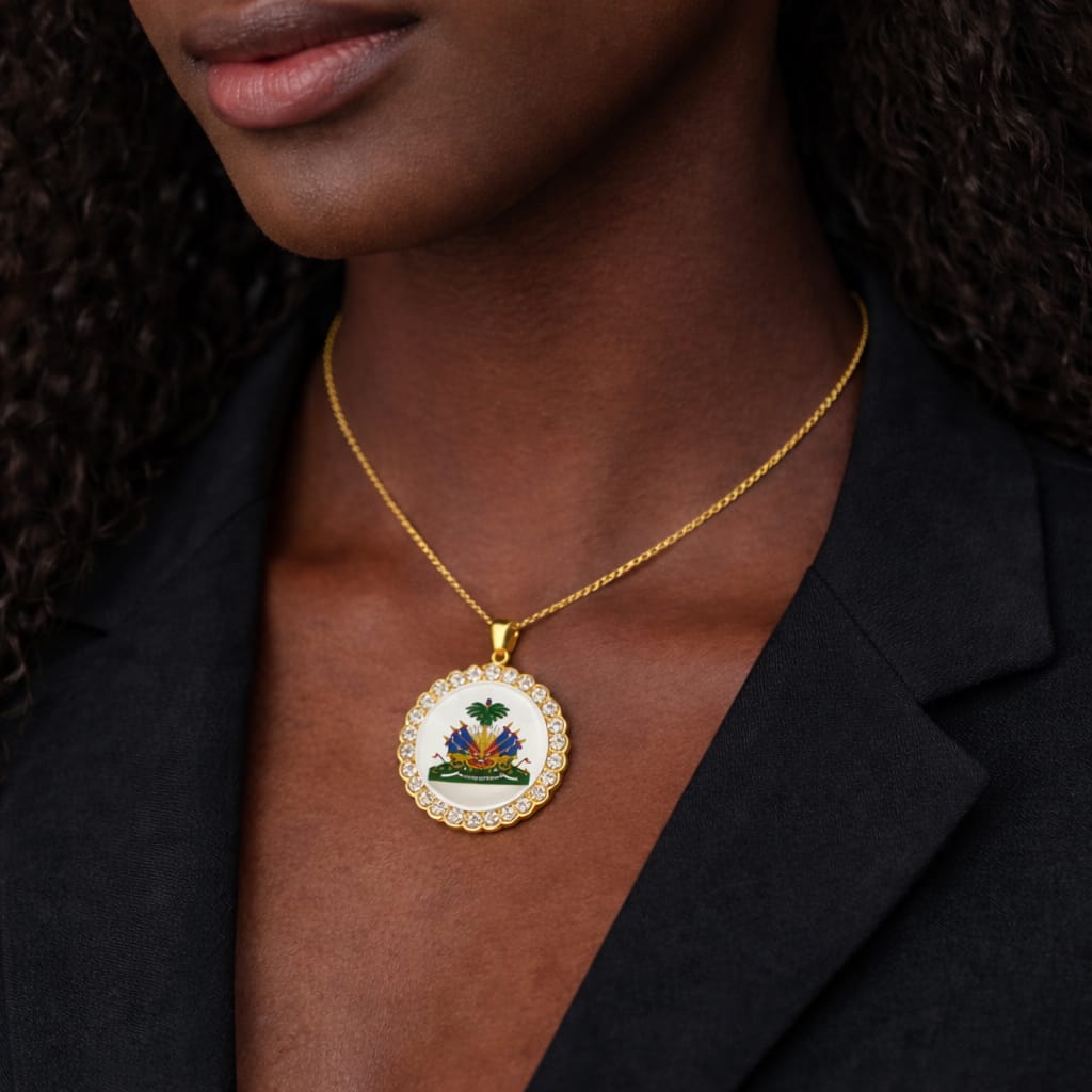 Collier Médaillon Haïti