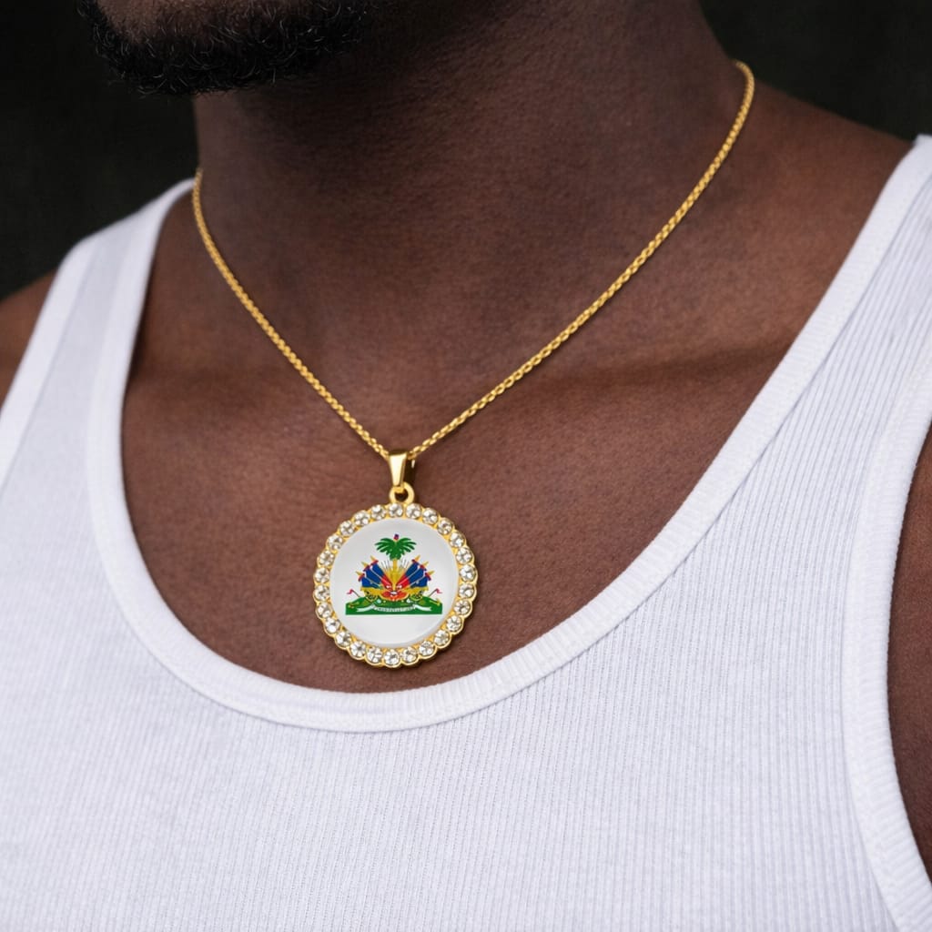 Collier Médaillon Haïti